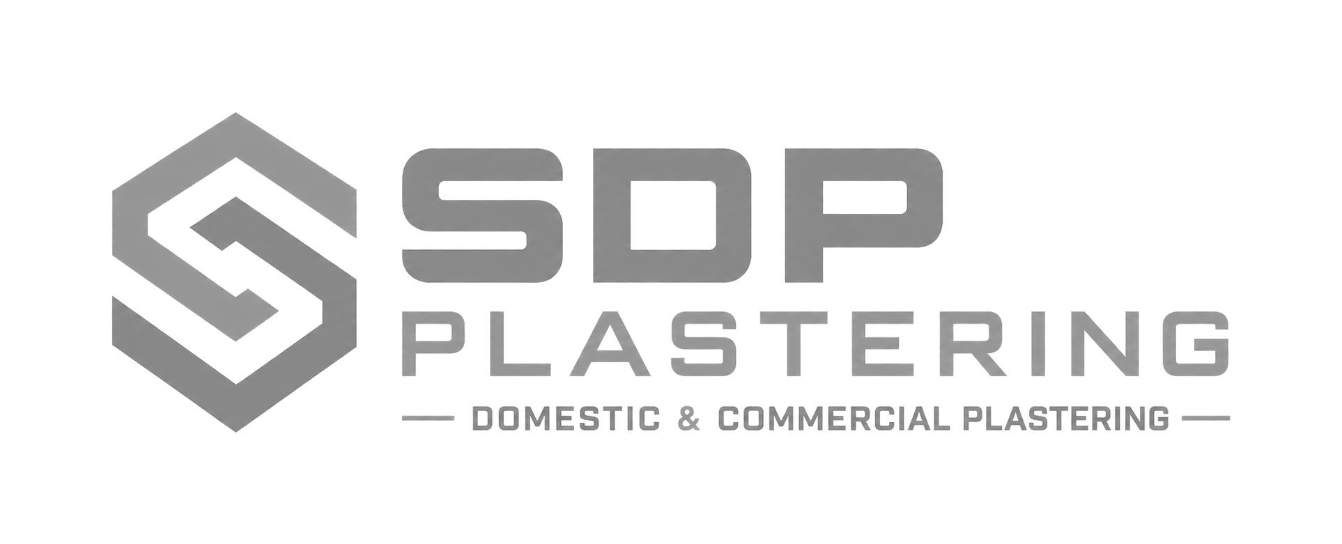 sdp plastering logo upscaled transparent light greyscale